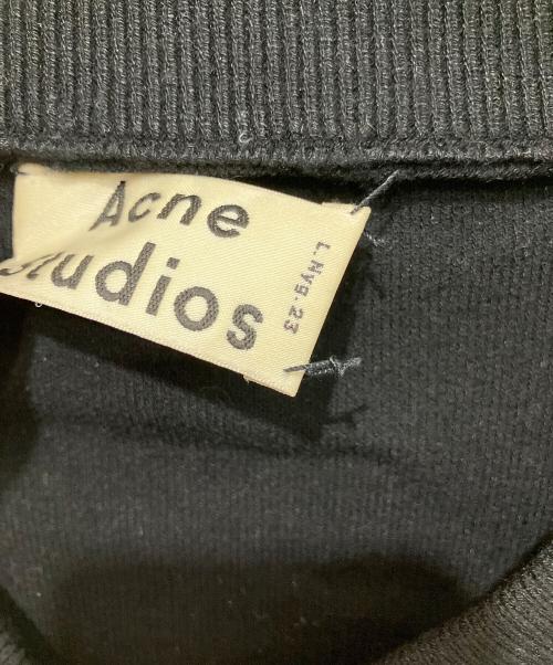 Acne studios（アクネ ストゥディオズ）Acne studios (アクネ ストゥディオズ) Olympia Boiled ニットボンバージャケット ブラック サイズ:XSの古着・服飾アイテム