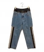 KITH×adidasキス×アディダス）の古着「Kith for adidas Football Denim Pant」｜インディゴ