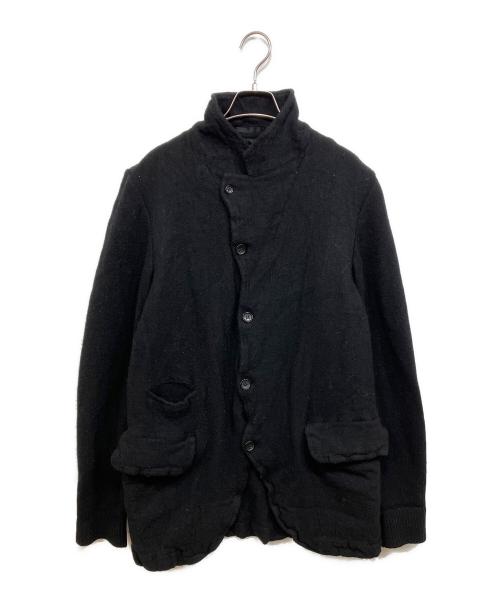 COMME des GARCONS SHIRT（コムデギャルソンシャツ）COMME des GARCONS SHIRT (コムデギャルソンシャツ) 異素材MIXウール縮絨4Bジャケット ブラック サイズ:Lの古着・服飾アイテム