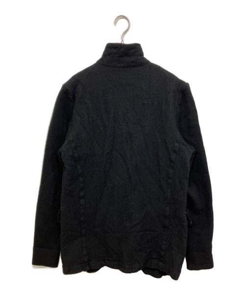 COMME des GARCONS SHIRT（コムデギャルソンシャツ）COMME des GARCONS SHIRT (コムデギャルソンシャツ) 異素材MIXウール縮絨4Bジャケット ブラック サイズ:Lの古着・服飾アイテム