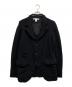 COMME des GARCONS SHIRT（コムデギャルソンシャツ）の古着「異素材MIXウール縮絨4Bジャケット」｜ブラック
