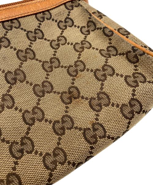 GUCCI（グッチ）GUCCI (グッチ) GGキャンバスアクセサリーポーチ ブラウンの古着・服飾アイテム