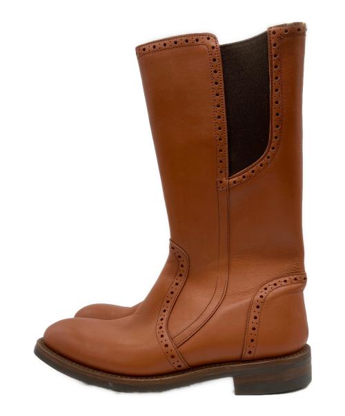 Tricker's（トリッカーズ）Tricker's (トリッカーズ) サイドゴアミドルブーツ キャメル サイズ:6.5の古着・服飾アイテム