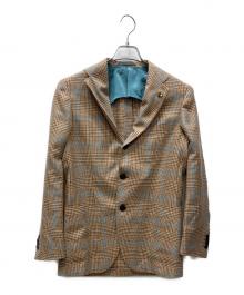 Brilla per il gusto（ブリッラ ペル イルグースト）の古着「LORO PIANA ミックスグレンチェック＋ペーンジャケット」｜ベージュ