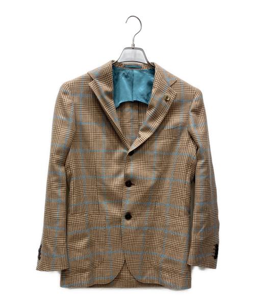Brilla per il gusto（ブリッラ ペル イルグースト）Brilla per il gusto (ブリッラ ペル イルグースト) LORO PIANA ミックスグレンチェック＋ペーンジャケット ベージュ サイズ:44の古着・服飾アイテム