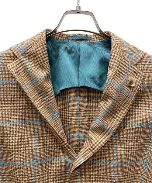 Brilla per il gusto（ブリッラ ペル イルグースト）Brilla per il gusto (ブリッラ ペル イルグースト) LORO PIANA ミックスグレンチェック＋ペーンジャケット ベージュ サイズ:44の古着・服飾アイテム