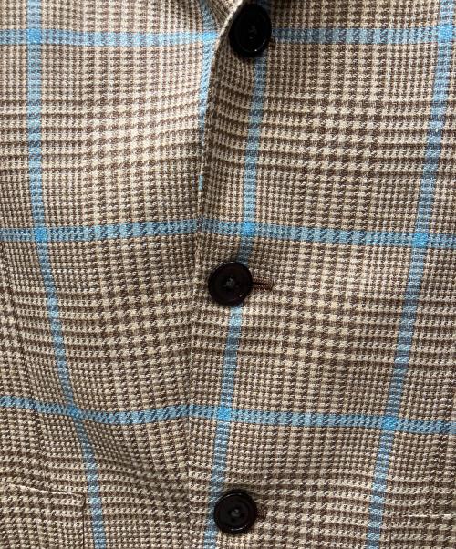 Brilla per il gusto（ブリッラ ペル イルグースト）Brilla per il gusto (ブリッラ ペル イルグースト) LORO PIANA ミックスグレンチェック＋ペーンジャケット ベージュ サイズ:44の古着・服飾アイテム