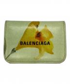 BALENCIAGAバレンシアガ）の古着「3つ折り財布」｜グリーン