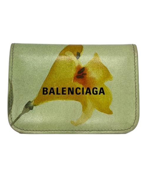 BALENCIAGA（バレンシアガ）BALENCIAGA (バレンシアガ) 3つ折り財布 グリーンの古着・服飾アイテム