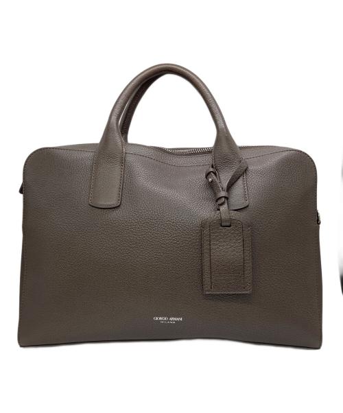 GIORGIO ARMANI（ジョルジオアルマーニ）GIORGIO ARMANI (ジョルジオアルマーニ) ブリーフケース ブラウンの古着・服飾アイテム