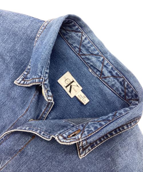 Calvin Klein Jeans（カルバンクラインジーンズ）Calvin Klein Jeans (カルバンクラインジーンズ) デニムシャツ インディゴ サイズ:Mの古着・服飾アイテム
