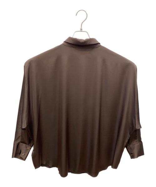 Plage（プラージュ）Plage (プラージュ) dull satin dolman ブラウス ブラウン サイズ:Free 未使用品の古着・服飾アイテム