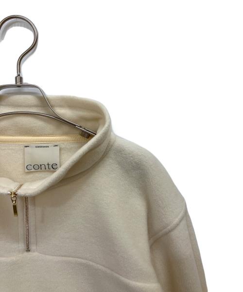 Con te（コンテ）Con te (コンテ) フリースジッププルオーバー アイボリー サイズ:-の古着・服飾アイテム