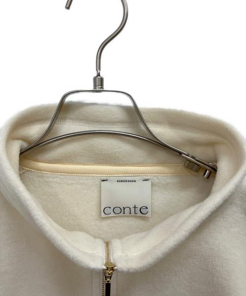 Con te（コンテ）Con te (コンテ) フリースジッププルオーバー アイボリー サイズ:-の古着・服飾アイテム