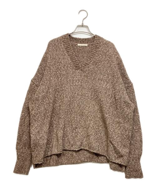 Plage（プラージュ）Plage (プラージュ) 3G ミックスVワイドプルオーバー ブラウン サイズ:表記無しの古着・服飾アイテム