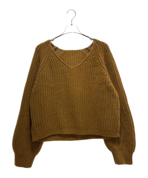 Plage（プラージュ）Plage (プラージュ) yak mix loose ニット ブラウン サイズ:FREEの古着・服飾アイテム