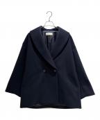 Plageプラージュ）の古着「Double melton コート/ショールカラーコート」｜ネイビー
