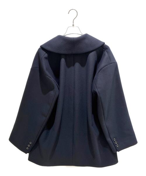 Plage（プラージュ）Plage (プラージュ) Double melton コート/ショールカラーコート ネイビー サイズ:38 未使用品の古着・服飾アイテム
