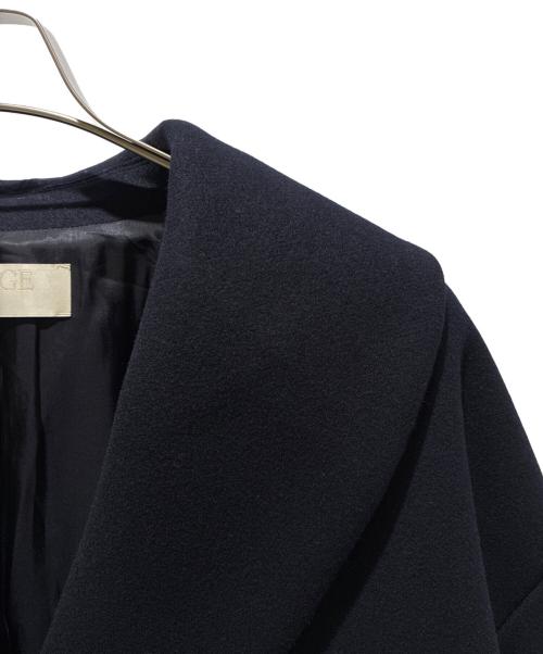 Plage（プラージュ）Plage (プラージュ) Double melton コート/ショールカラーコート ネイビー サイズ:38 未使用品の古着・服飾アイテム