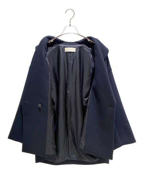 Plage（プラージュ）Plage (プラージュ) Double melton コート/ショールカラーコート ネイビー サイズ:38 未使用品の古着・服飾アイテム