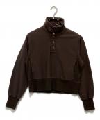 JANE SMITHジェーンスミス）の古着「FROSTING COTTON FLEECE SNAP プルオーバー」｜ブラウン