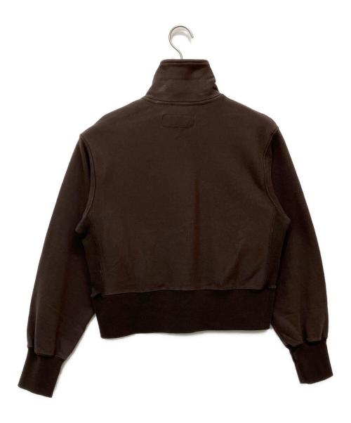 JANE SMITH（ジェーンスミス）JANE SMITH (ジェーンスミス) FROSTING COTTON FLEECE SNAP プルオーバー ブラウン サイズ:XS 未使用品の古着・服飾アイテム