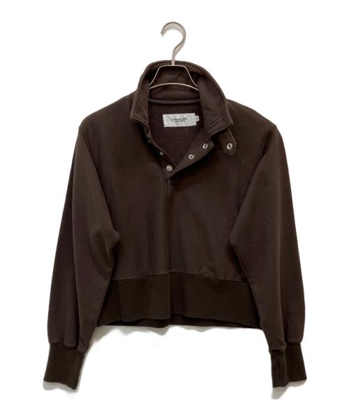 JANE SMITH（ジェーンスミス）JANE SMITH (ジェーンスミス) FROSTING COTTON FLEECE SNAP プルオーバー ブラウン サイズ:XS 未使用品の古着・服飾アイテム