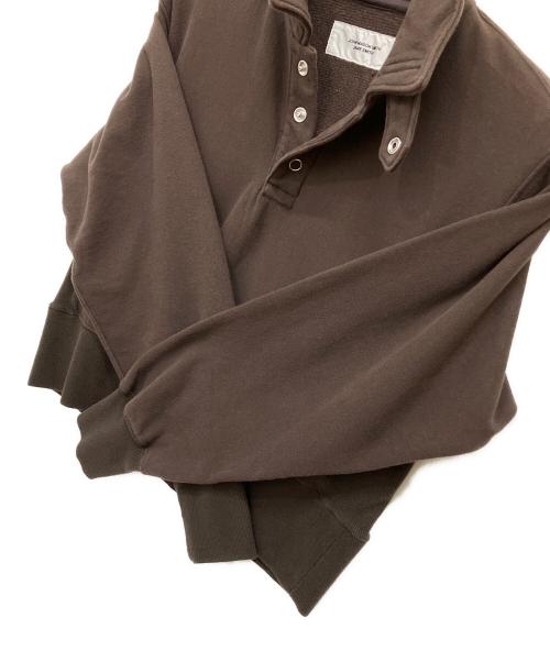 JANE SMITH（ジェーンスミス）JANE SMITH (ジェーンスミス) FROSTING COTTON FLEECE SNAP プルオーバー ブラウン サイズ:XS 未使用品の古着・服飾アイテム