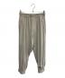RICK OWENS（リックオウエンス）の古着「RICK OWENS ドローストリングクロップドパンツ」｜ライトグレー