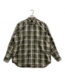DAIWA PIER39（ダイワ ピア39）の古着「TECH REGULAR COLLAR SHIRTS L/S PLAIDS」｜グリーン