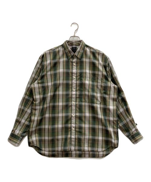 DAIWA PIER39（ダイワ ピア39）DAIWA PIER39 (ダイワ ピア39) TECH REGULAR COLLAR SHIRTS L/S PLAIDS グリーン サイズ:Sの古着・服飾アイテム