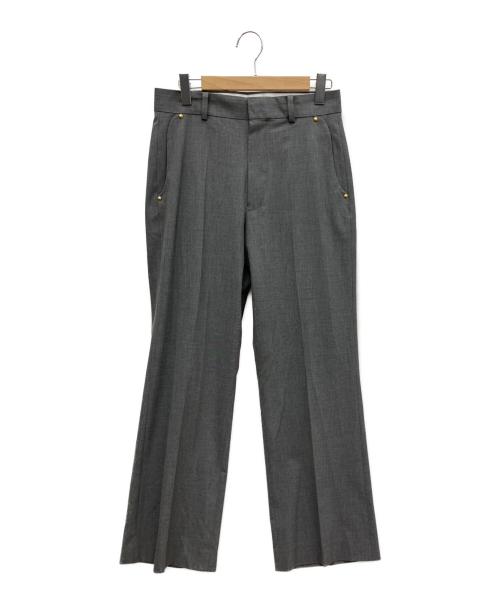 COLUMN（コラム）COLUMN (コラム) ストレッチフレアスラックス グレー サイズ:Mの古着・服飾アイテム