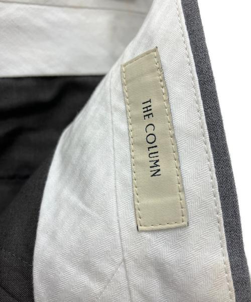 COLUMN（コラム）COLUMN (コラム) ストレッチフレアスラックス グレー サイズ:Mの古着・服飾アイテム
