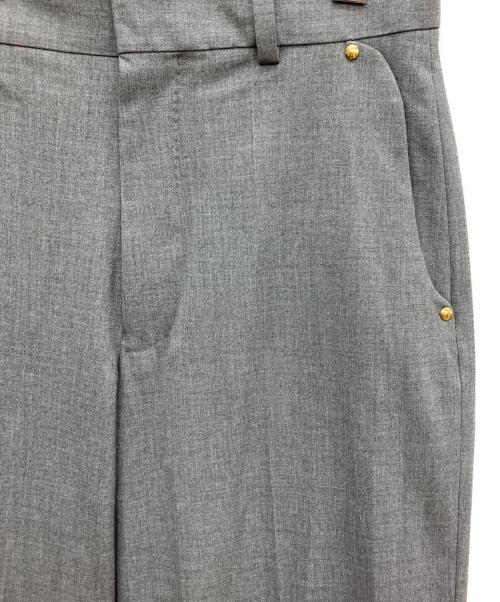 COLUMN（コラム）COLUMN (コラム) ストレッチフレアスラックス グレー サイズ:Mの古着・服飾アイテム