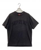 SUPREMEシュプリーム）の古着「Pile Arch Logo Tee」｜チャコールグレー