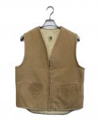 CarHarttカーハート）の古着「裏ボアダックベスト」｜ベージュ