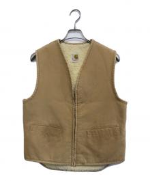 CarHartt（カーハート）の古着「裏ボアダックベスト」｜ベージュ