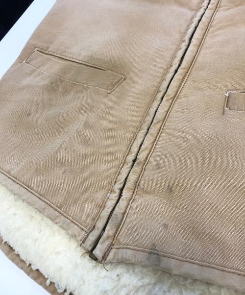 CarHartt（カーハート）CarHartt (カーハート) 裏ボアダックベスト ベージュ サイズ:Mの古着・服飾アイテム
