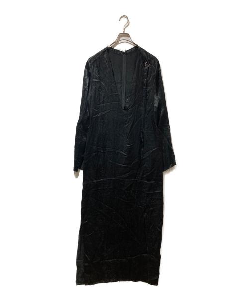 PRANK PROJECT（プランクプロジェクト）PRANK PROJECT (プランクプロジェクト) Deep Neck Maxi One Piece ブラック サイズ:36の古着・服飾アイテム