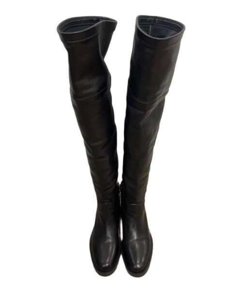 VALENTINO GARAVANI（ヴァレンティノ・ガラヴァーニ）VALENTINO GARAVANI (ヴァレンティノ・ガラヴァーニ) ニーハイブーツ ブラック サイズ:23.5cmの古着・服飾アイテム