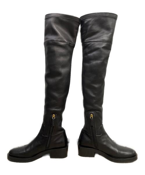 VALENTINO GARAVANI（ヴァレンティノ・ガラヴァーニ）VALENTINO GARAVANI (ヴァレンティノ・ガラヴァーニ) ニーハイブーツ ブラック サイズ:23.5cmの古着・服飾アイテム