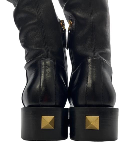 VALENTINO GARAVANI（ヴァレンティノ・ガラヴァーニ）VALENTINO GARAVANI (ヴァレンティノ・ガラヴァーニ) ニーハイブーツ ブラック サイズ:23.5cmの古着・服飾アイテム