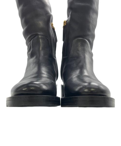 VALENTINO GARAVANI（ヴァレンティノ・ガラヴァーニ）VALENTINO GARAVANI (ヴァレンティノ・ガラヴァーニ) ニーハイブーツ ブラック サイズ:23.5cmの古着・服飾アイテム