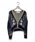 MURRAL（ミューラル）の古着「Garden flower knit cardigan」｜ネイビー