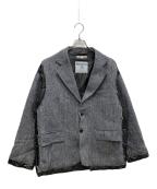 Rebuild by Needles×Harris Tweedリビルドバイニードルス×ハリスツイード）の古着「Covered Jacket Assorted」｜グレー