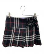 BURBERRY BLUE LABELバーバリー ブルー レーベル）の古着「チェックミニスカート/ノバチェックスカート」｜ブラック