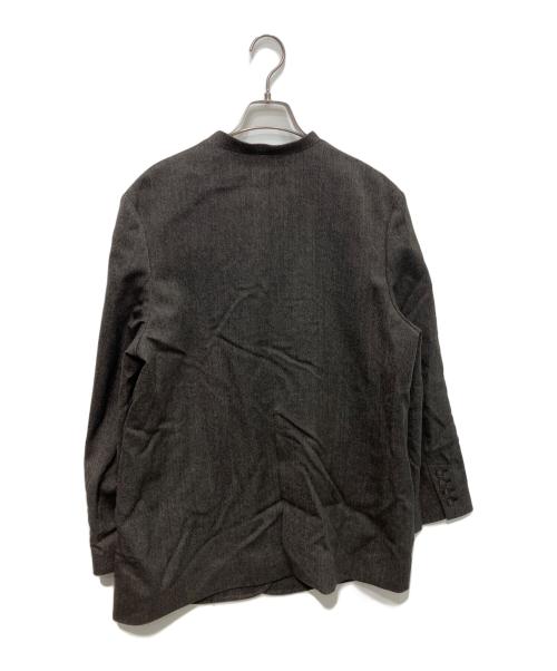 IENA LA BOUCLE（イエナ ラ ブークル）IENA LA BOUCLE (イエナ ラ ブークル) メランジウールカラーレスジャケット　25AW ブラウン サイズ:Freeの古着・服飾アイテム