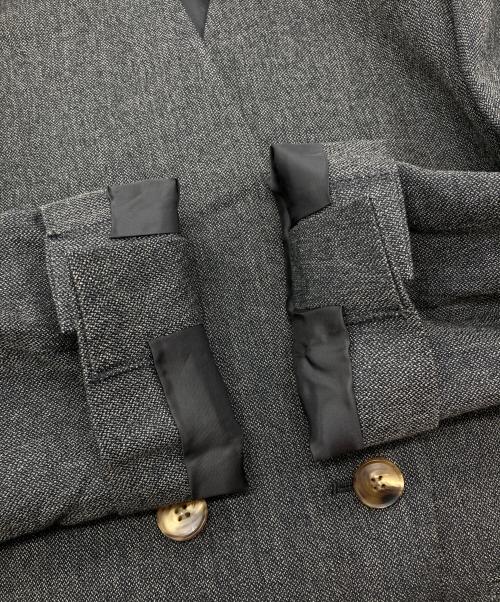 IENA LA BOUCLE（イエナ ラ ブークル）IENA LA BOUCLE (イエナ ラ ブークル) メランジウールカラーレスジャケット　25AW ブラウン サイズ:Freeの古着・服飾アイテム