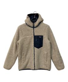 Patagonia（パタゴニア）の古着「リバーシブル・レディ・フレディ・フーディ」｜ネイビー×ベージュ
