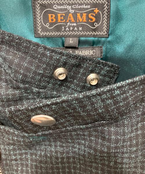 BEAMS（ビームス）BEAMS (ビームス) Riders Jacket Neon Plaid ネイビー サイズ:Lの古着・服飾アイテム